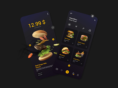 Burger Mobile App Design