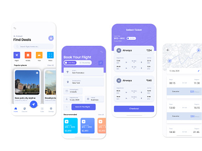 Travel app design