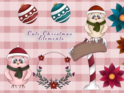 Christmas Clipart christmas clipart clipart set cute illustration design graphic illustration