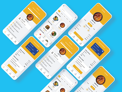 food mobile app design minimal mobile app ui uidesign