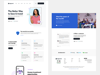 Piggyvest landing page replica