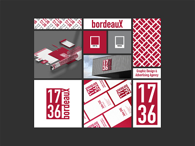 1736 Bordeaux | Logo Design branding design graphic design illustration logo typography