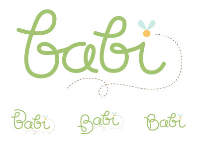 babi lettering logo