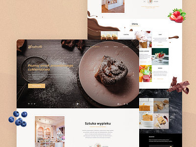 Confectionery shop website bootstrap bootstrap template branding confectionery confectionery website design graphic design industry minimal ui ux web web template design website