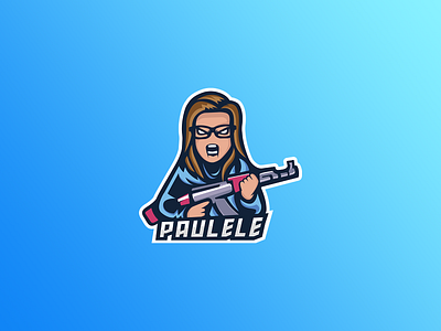 Paulina "Paulele" Skorzewska design e sports esports flat gaming gaming logo graphic design illustration logo logotype mascot mascot logo design vector
