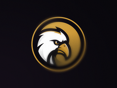 Eagle mascot logo branding eagle eagles esports gaming gold graphic design illustration logo mascot logo sports team vector