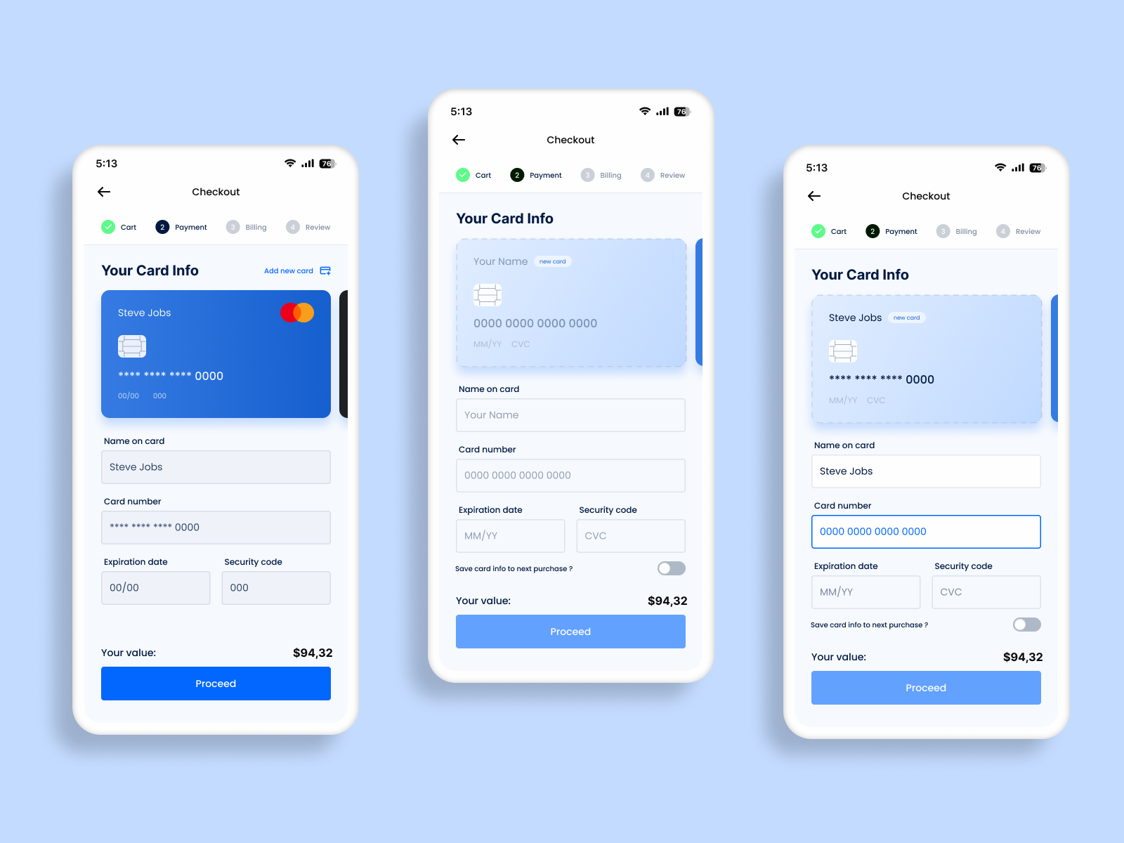 Daily Ui 002 - Card Checkout by Davi Leite on Dribbble