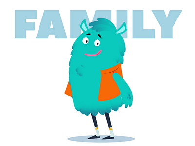 Monster Family baby characterdesign cute daddy family illustration love myart vector vectorart work