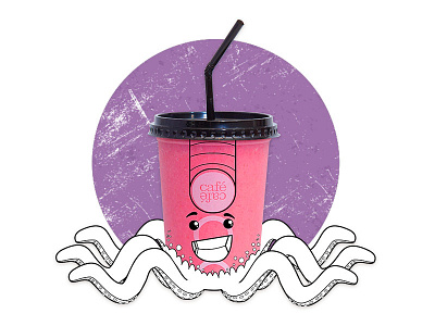 Costume Party | Cafe Cafe cafe cartoon character design costume illustration octopus paint smile