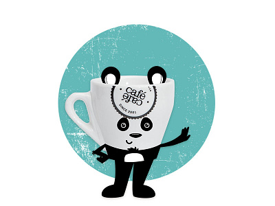 Costume Party | Cafe Cafe cafe cartoon character design costume illustration paint panda