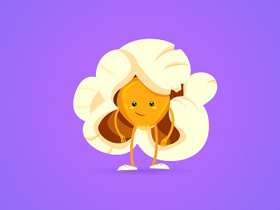 Pop-Up cartoon character commercial corn emoji pop popcorn smile