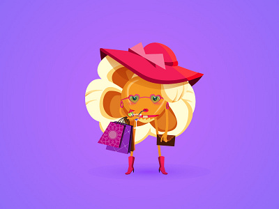 Pop-Up bag cartoon character commercial corn emoji fashion hat pop shopping smile woman