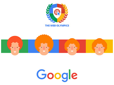 Google | web Olympics aniamtion art charachter flat google illstration olympic redhead sport vector web