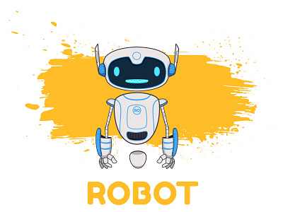 RO_ROBOT animation character design illustration machine robot toy vector video app