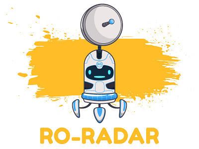 RO_RADAR animation bot character design illustration machine moon radar robot toy vector video app