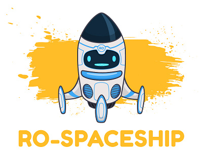 RO_SPACESHIP animation character design illustration machine moon robot space spaceship toy vector video app