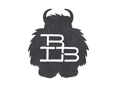 Brave Little Beast Logo branding letterpress logo monogram monster