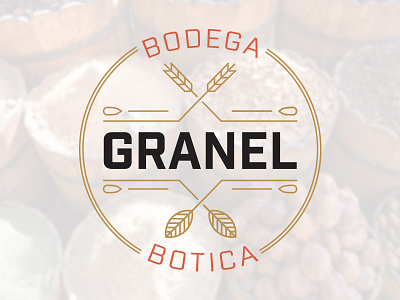 Granel Logo badge bodega botica ingredient logo linework