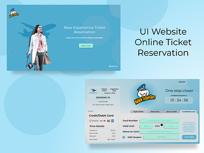 Online Ticket Reservation Project design figmadesign illustration mockups ui design uiux webdesign website website design