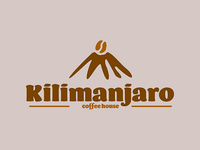 Coffee house bean coffee daily logo challenge dailylogochallenge design graphic design kilimanjaro logo volcano