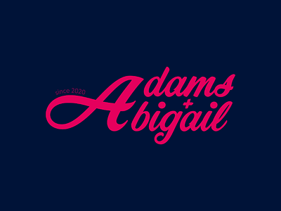 Adams & Abigail branding daily logo challenge fashion graphic design identity logo design wordmark