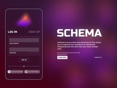 Daily UI #001 - Schema Sign-up Page