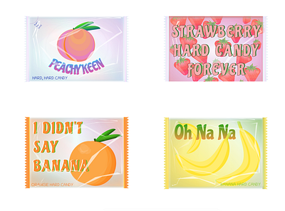 Not Your Grandma's Hard Candy candy design fruit gradient illustration product design