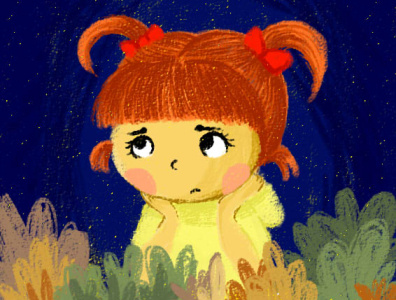 Confuse bookillustration characterdesign girlillustration illustrationbook