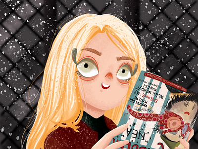 Luna Lovegood bookillustration characterdesign childrenbookillustration evannalynch girlillustration harrypotter illustration illustrationbook lunalovegood thequibbler