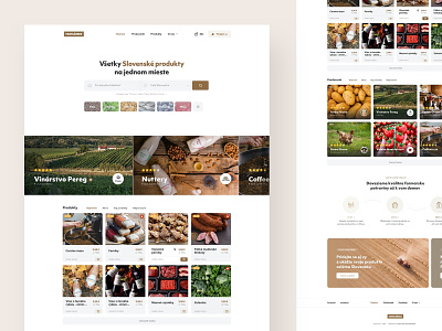 DomaceSK clean ecommerce farm food header landing product shop ui ux web webdesign website