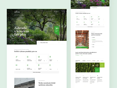 Nohel Garden agriculture clean company flowers fresh garden homepage landing ui ux web webdesing website