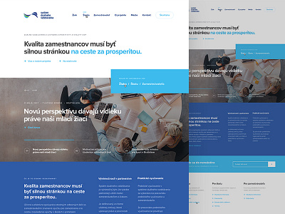 Dualne Vzdelavanie clean design landing responsive slovakia ui ux web webdesing website