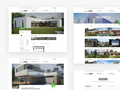 Idealne Domy redesign home house landing page simple ui uidesgin user interface ux web webdesign website
