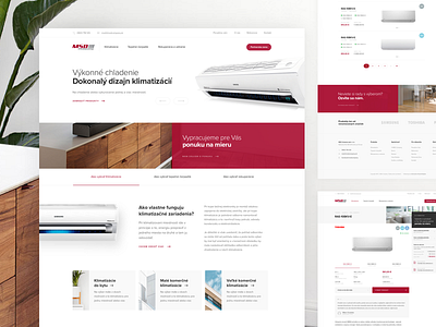 MSD Company air condition clean home landing landing page living ui ux web webdesign