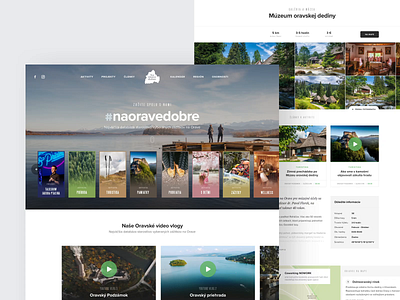 Na Orave Dobre booking clean design header homepage landing minimal orave responsive simple slovakia travel ui ux web webdesign website