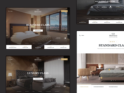 Materasso Hotels clean collection design ecommerce header homepage hotel hotel design interior landing page minimal simple slovakia ui ux web webdesign website