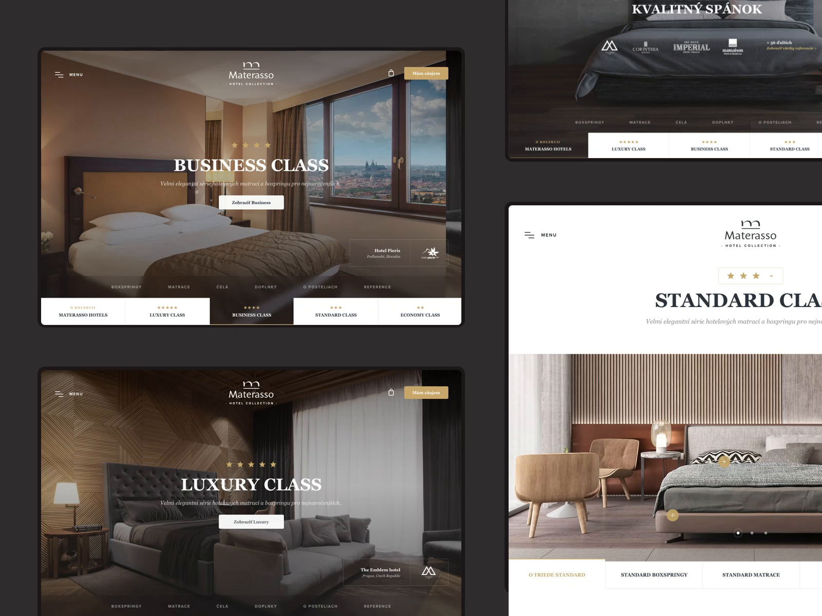 Materasso Hotels by Milan Chudoba on Dribbble