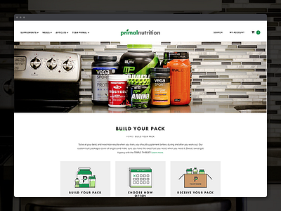 Build Your Pack - Custom Supplement Subscription ecommerce interaction design product shopify store subscription ui ui design ux ux design web web design