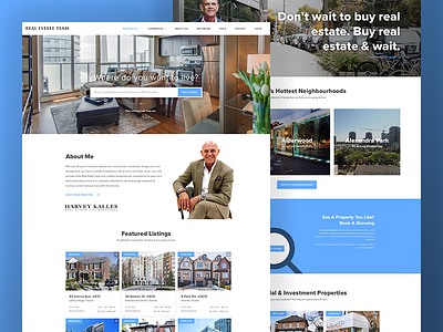 Real Estate Agent Platform - Homepage condo homepage product real estate real estate agent responsive ui ui design ux ux design web wordpress