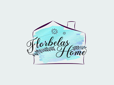 FlorbelasHome design feminine logo graphic design house logo illustration logo logo design vector