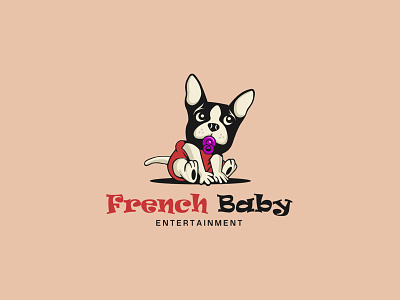 French Baby design entertainment graphic design logo logo design vector