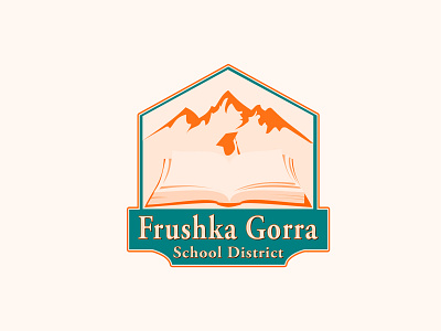 Frushka Gora book illustration design graphic design logo logo design mountain logo school logo vector