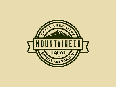 Mountainer design graphic design logo logo design lounge mountain logo tobacco vector