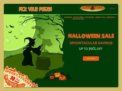 Halloween Special 404 page adobe illustrator adobe photoshop adobe xd concept design graphic design halloween illustration inspiration logo logo design pumpkin ui ux ui design ux design vector witch