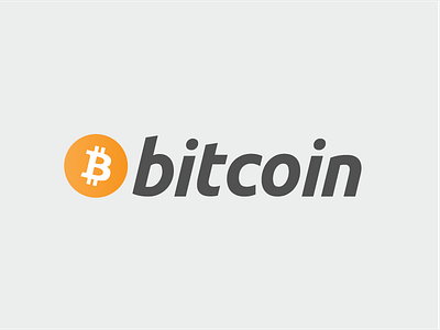 Bitcoin Logo bitcoin crypto typography