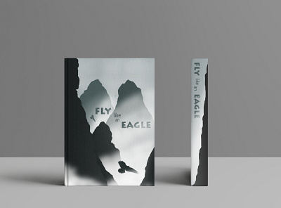 Novel Book Cover art cliff eagle graphic design illustration illustrator minimal silhouette vector