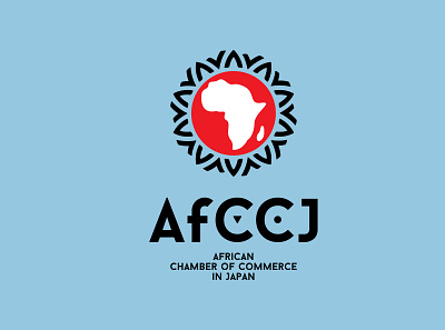 AfCCJ africa branding corporate identity japan logo visual identity