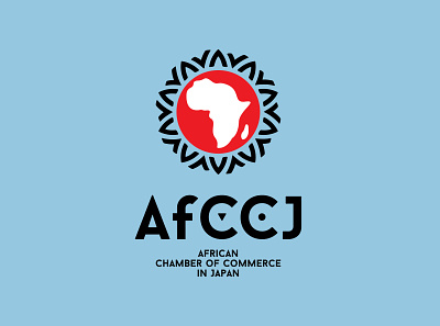 AfCCJ africa branding commerce corporate identity japan logo logodesign logotype vector