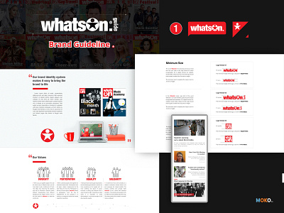 whatsOn Brand Style Guide branding layout logoguide measurement ui