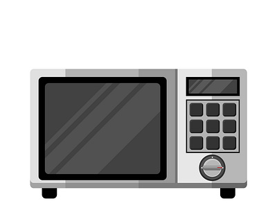 Oven machine illustration flat design